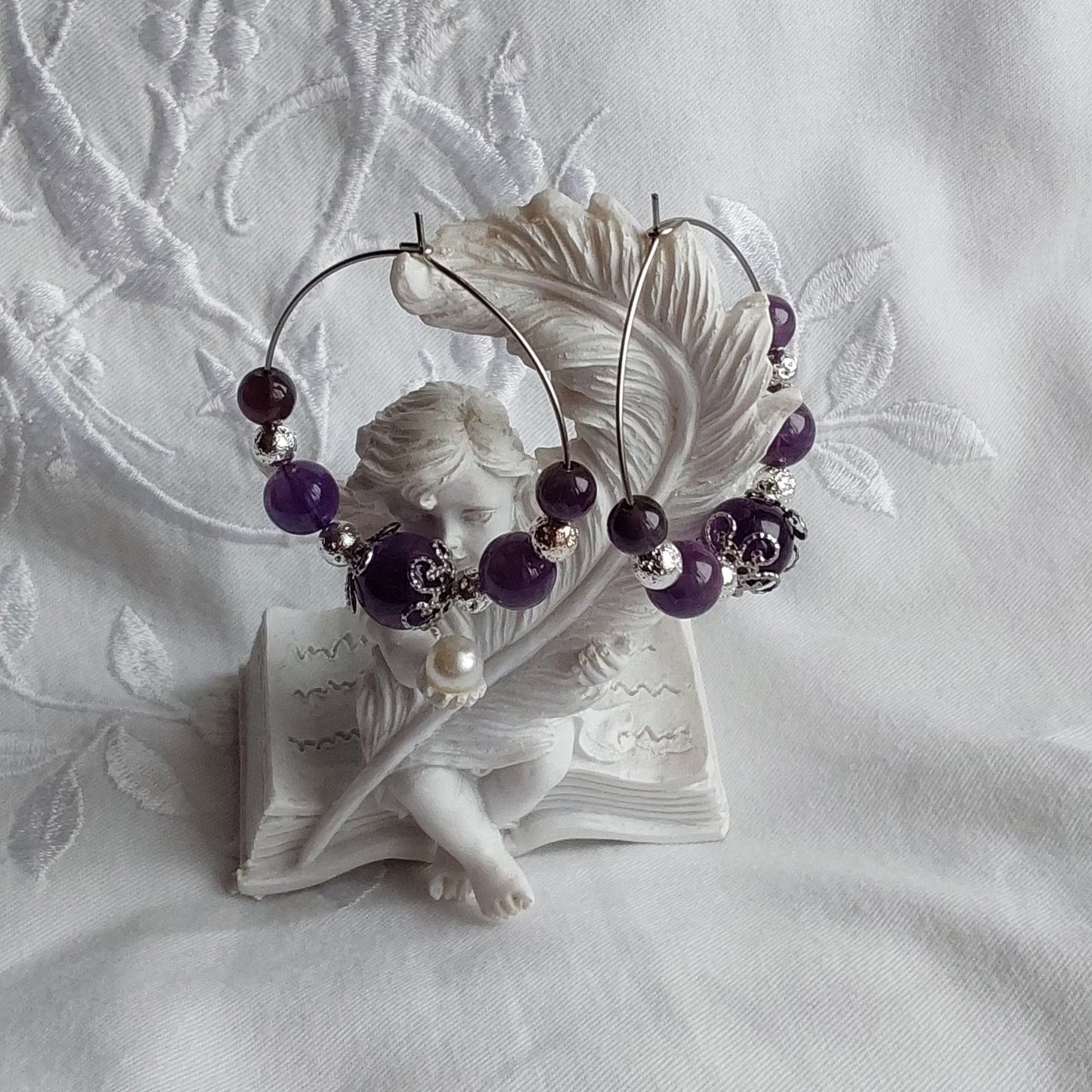 Boucles d'oreilles Améthyste