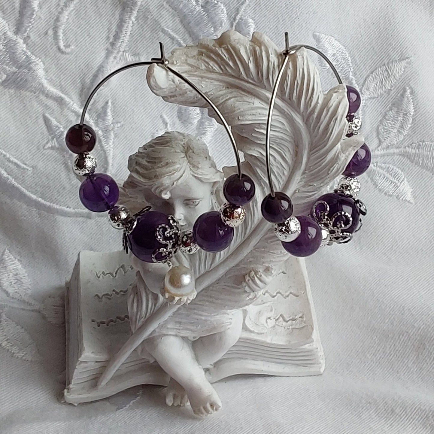 Boucles d'oreilles Améthyste