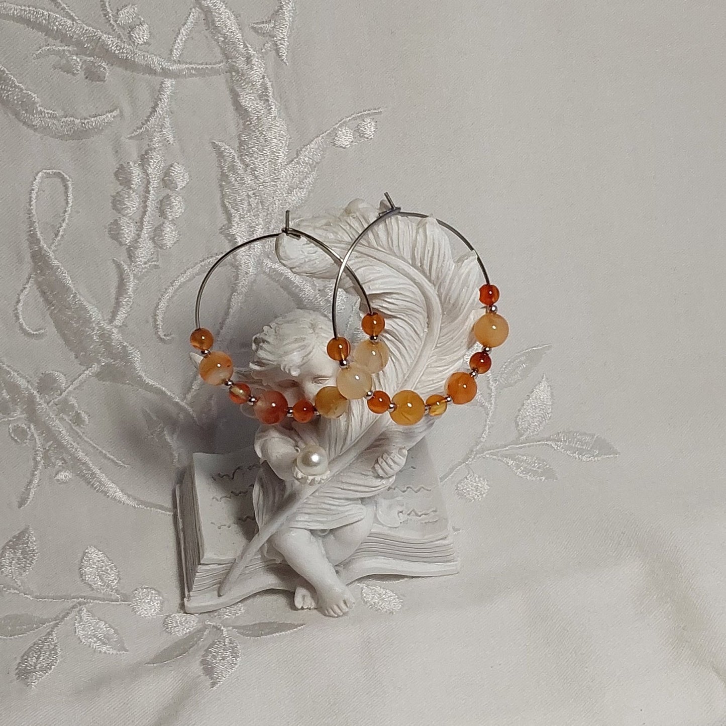 Boucles d'oreilles Cornaline