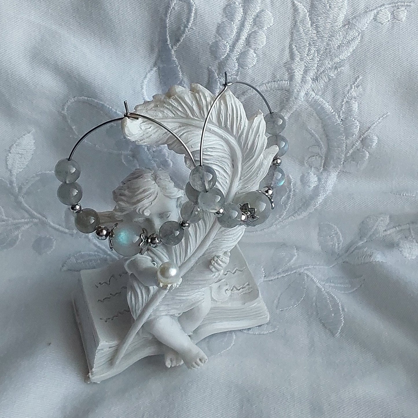 Boucles d'oreilles Labradorite