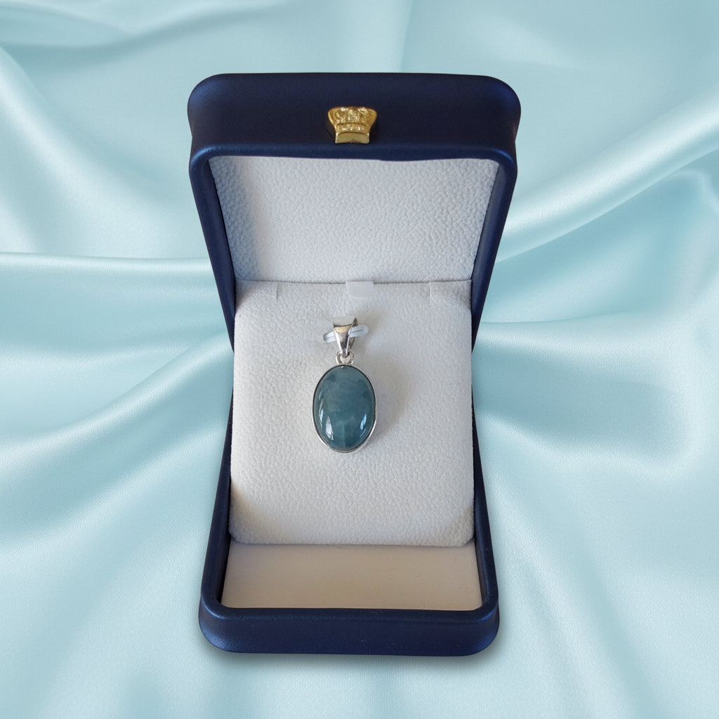 Pendentif Aigue Marine argent 925