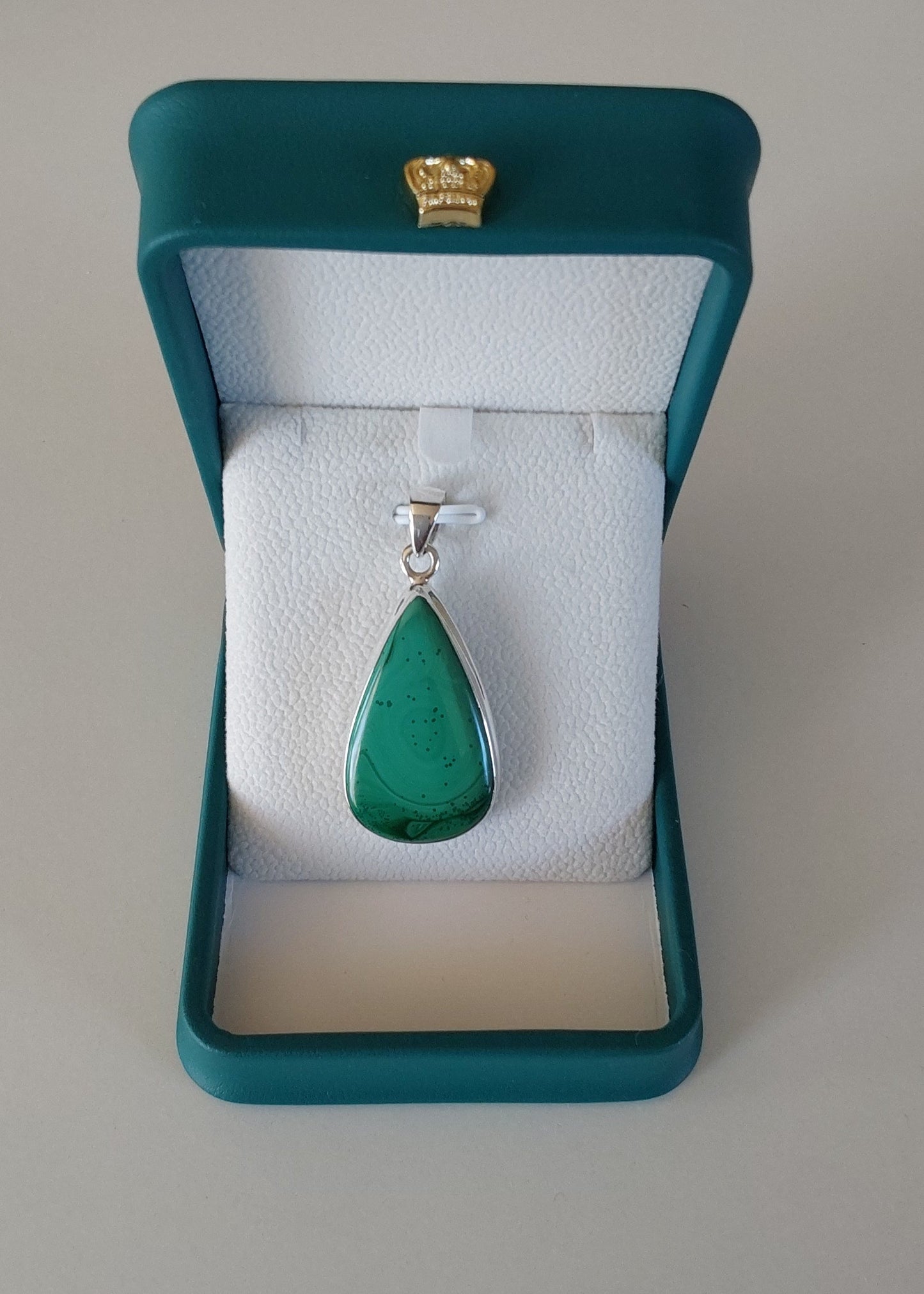 Pendentif Malachite argent 925