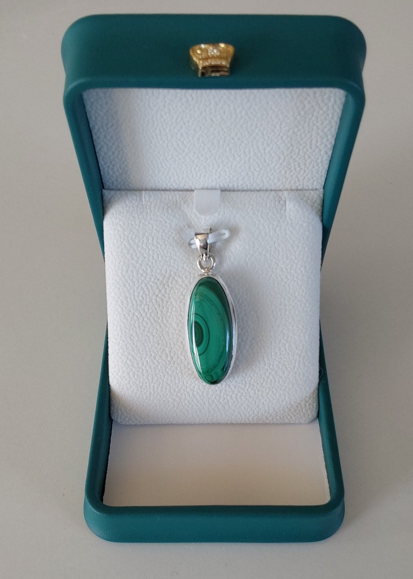 Pendentif Malachite argent 925