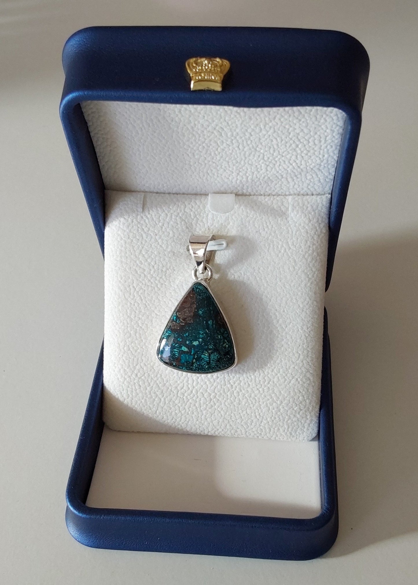 Pendentif Chrysocolle argent 925