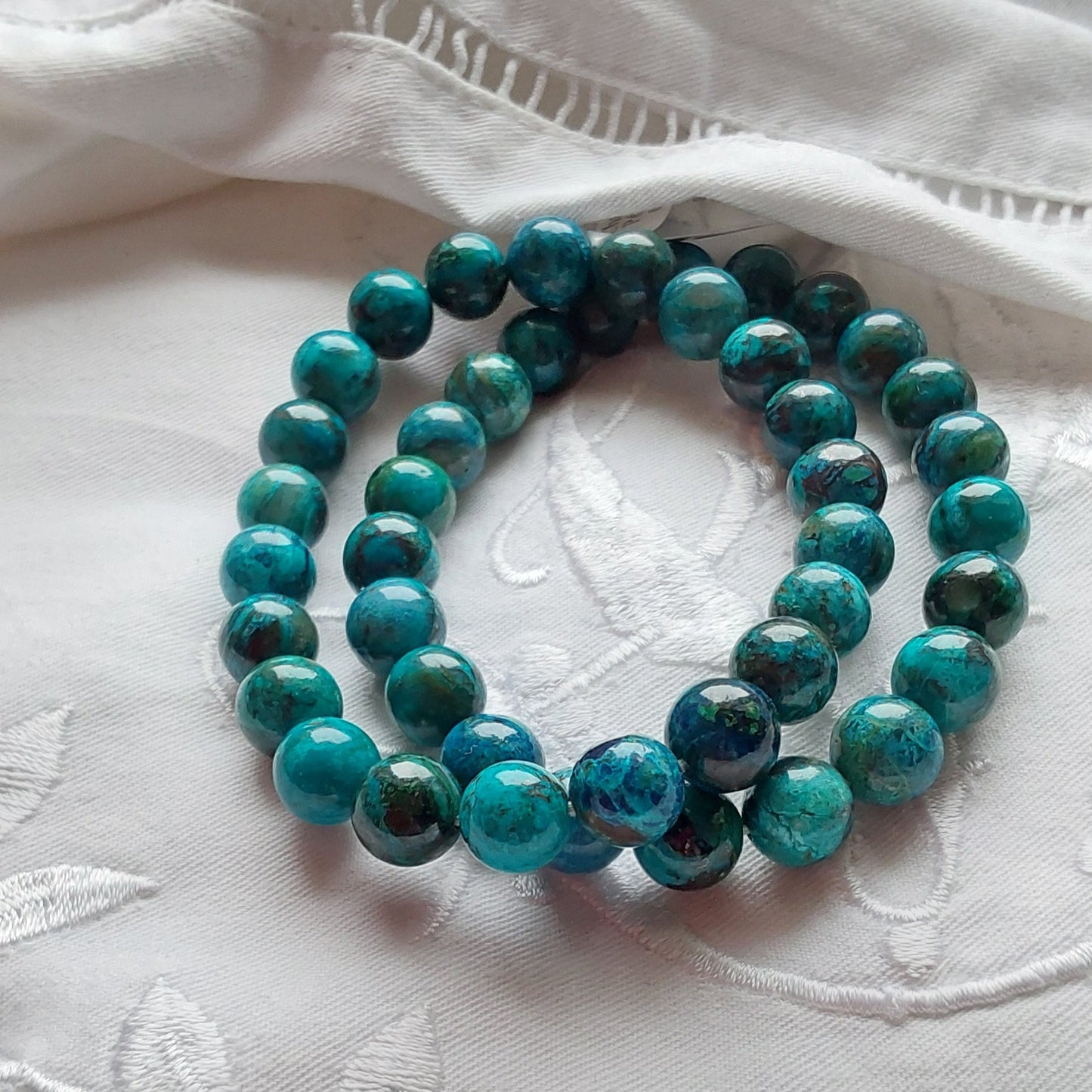 Bracelet Chrysocolle du Pérou