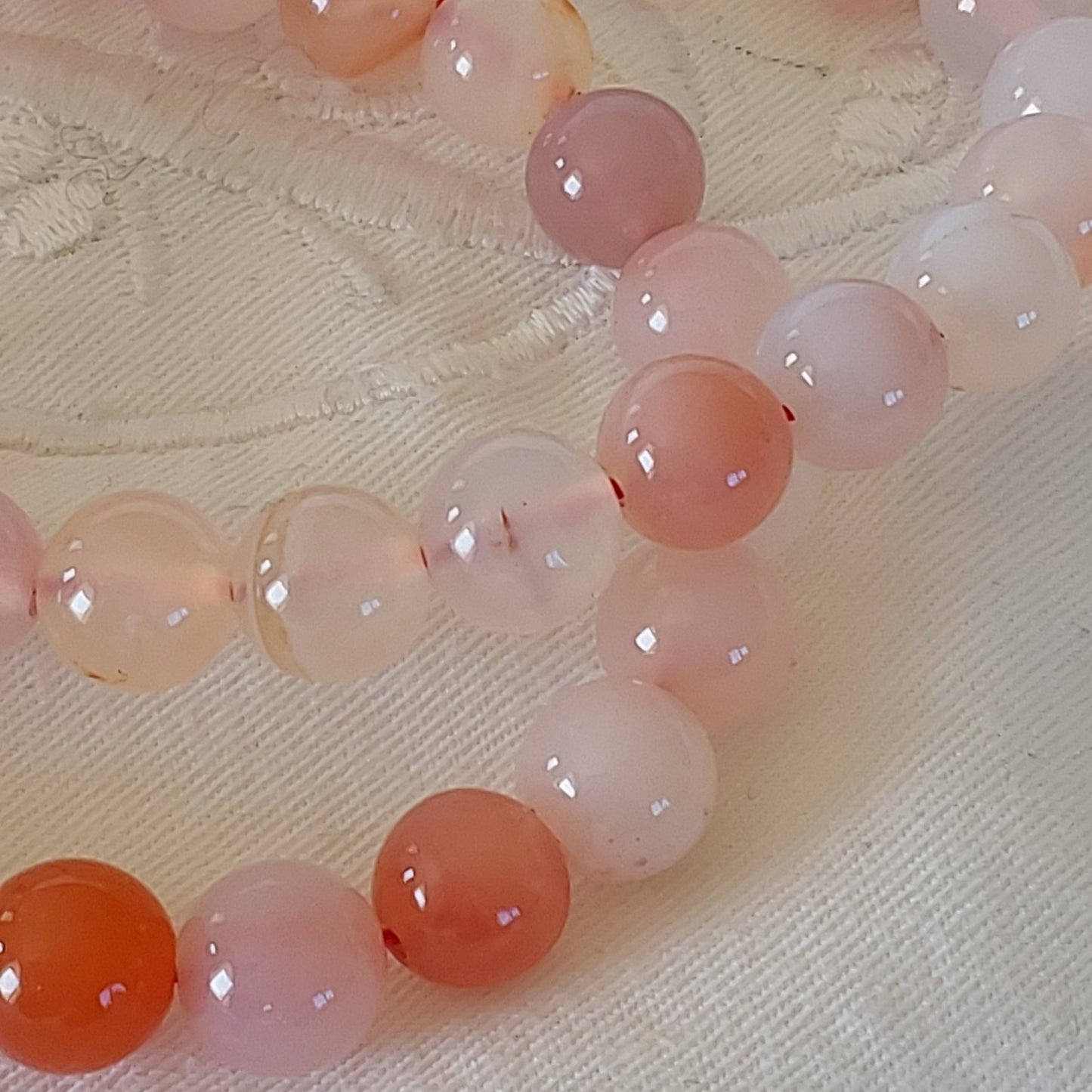 Bracelet Agate Botswana Rose