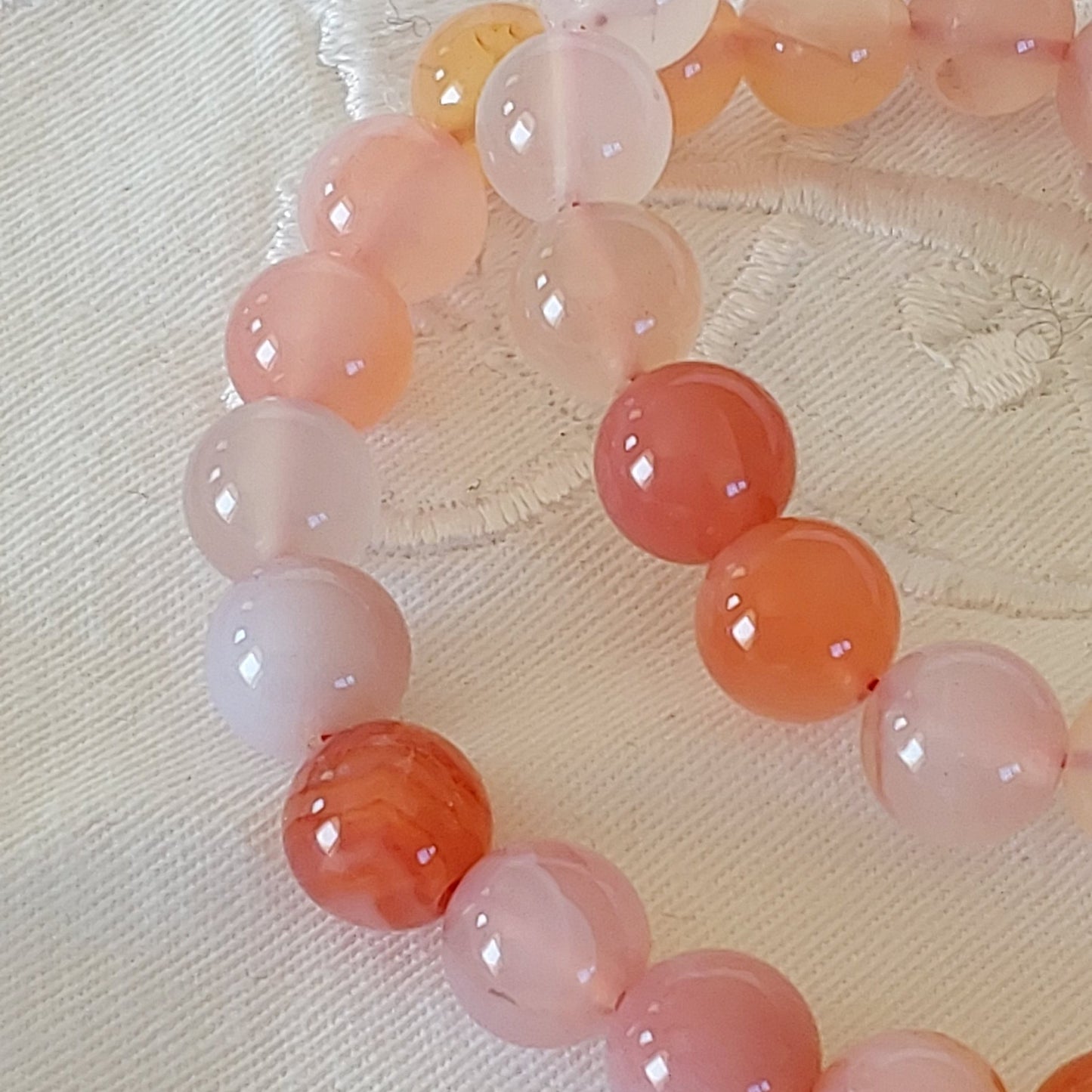 Bracelet Agate Botswana Rose