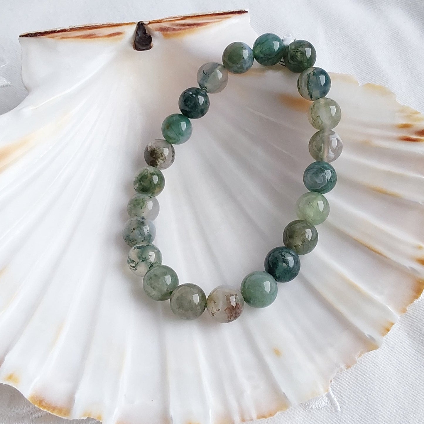 Bracelet Agate Mousse