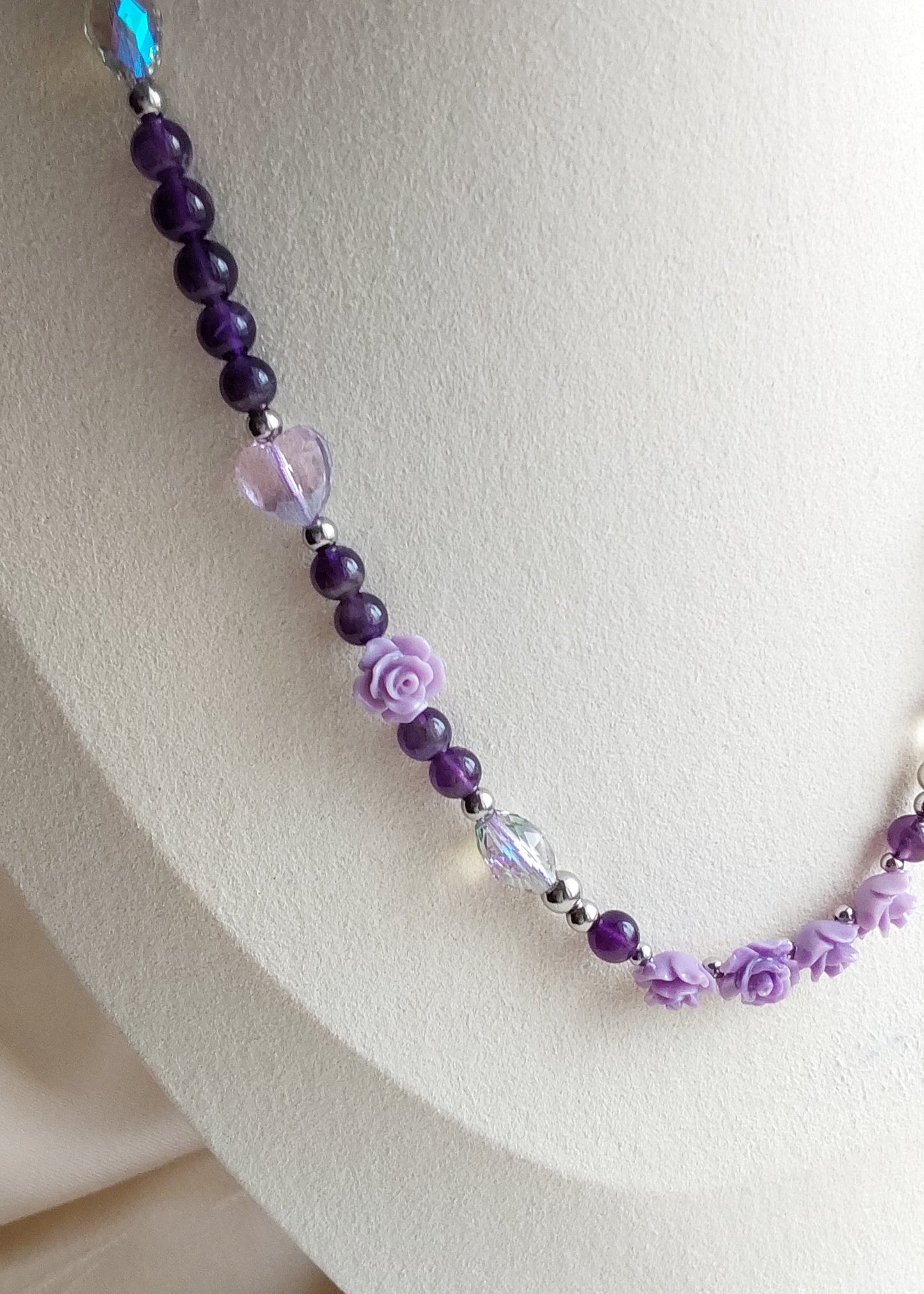 Collier “Cœur Violet"
