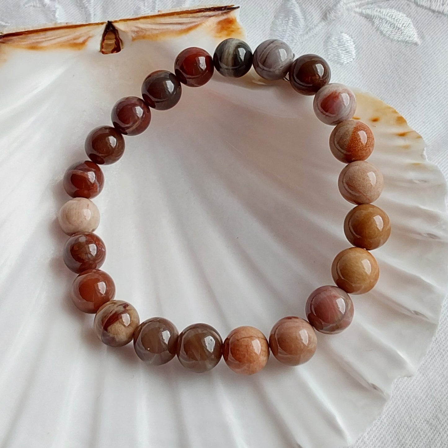 Bracelet Bois Fossile