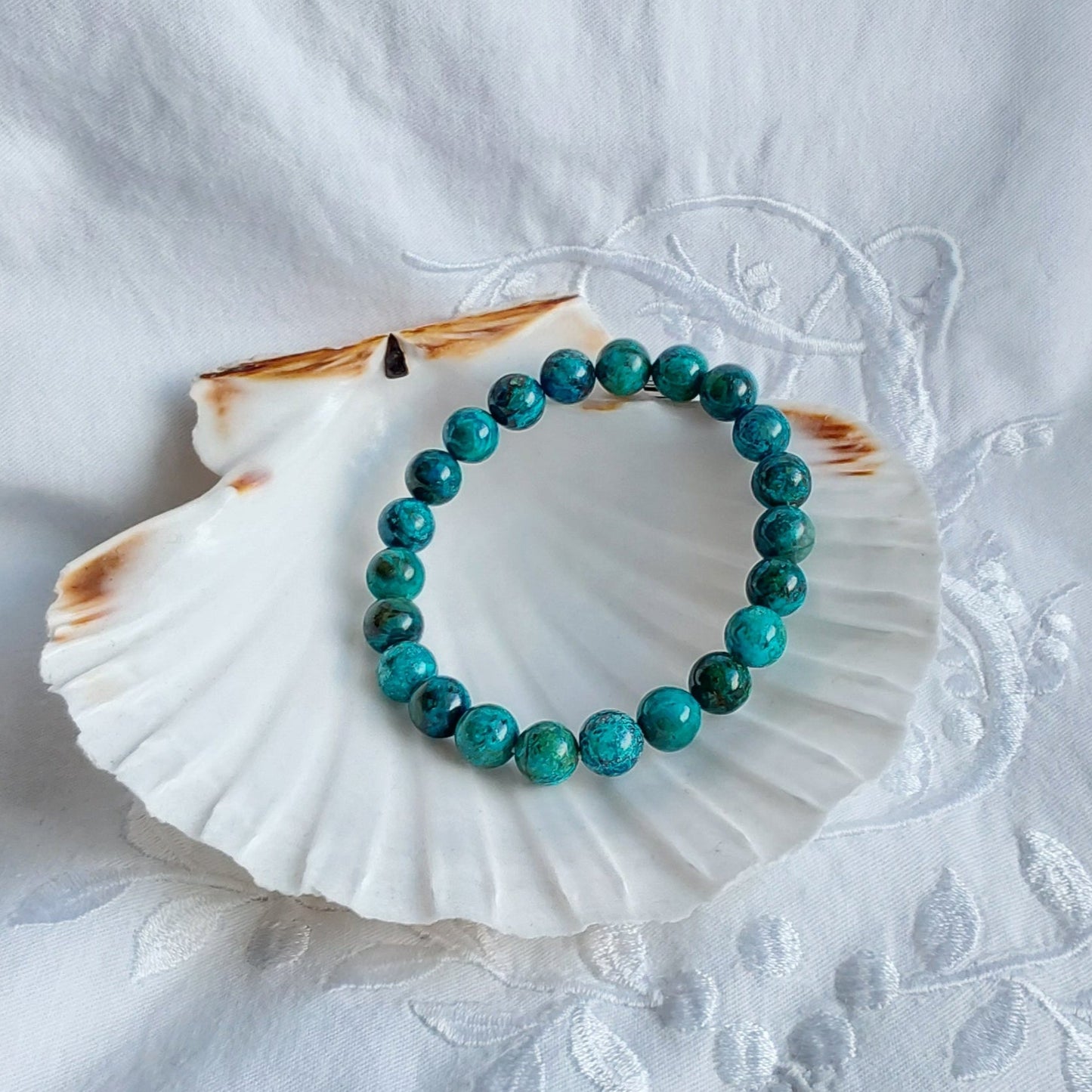 Bracelet Chrysocolle du Pérou
