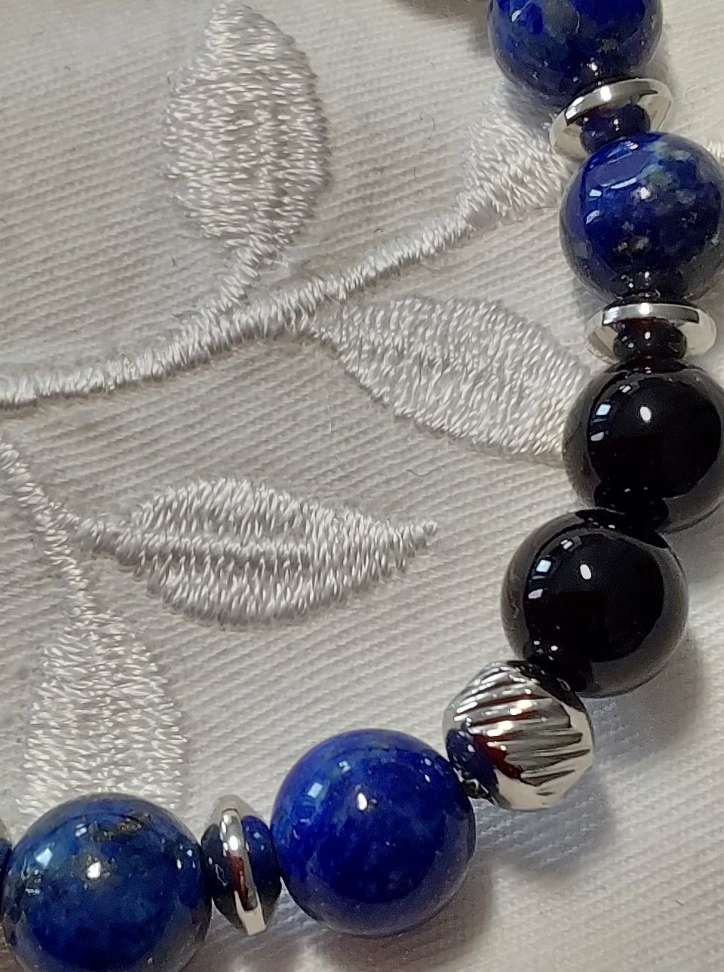 Bracelet Onyx et Lapis Lazuli