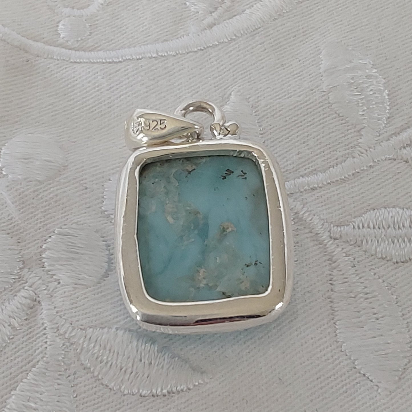 Pendentif Larimar argent 925