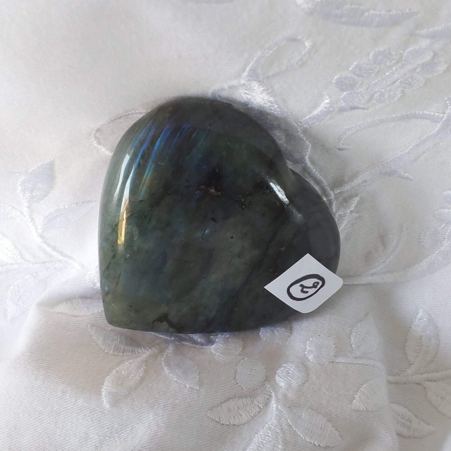 Galet cœur Labradorite