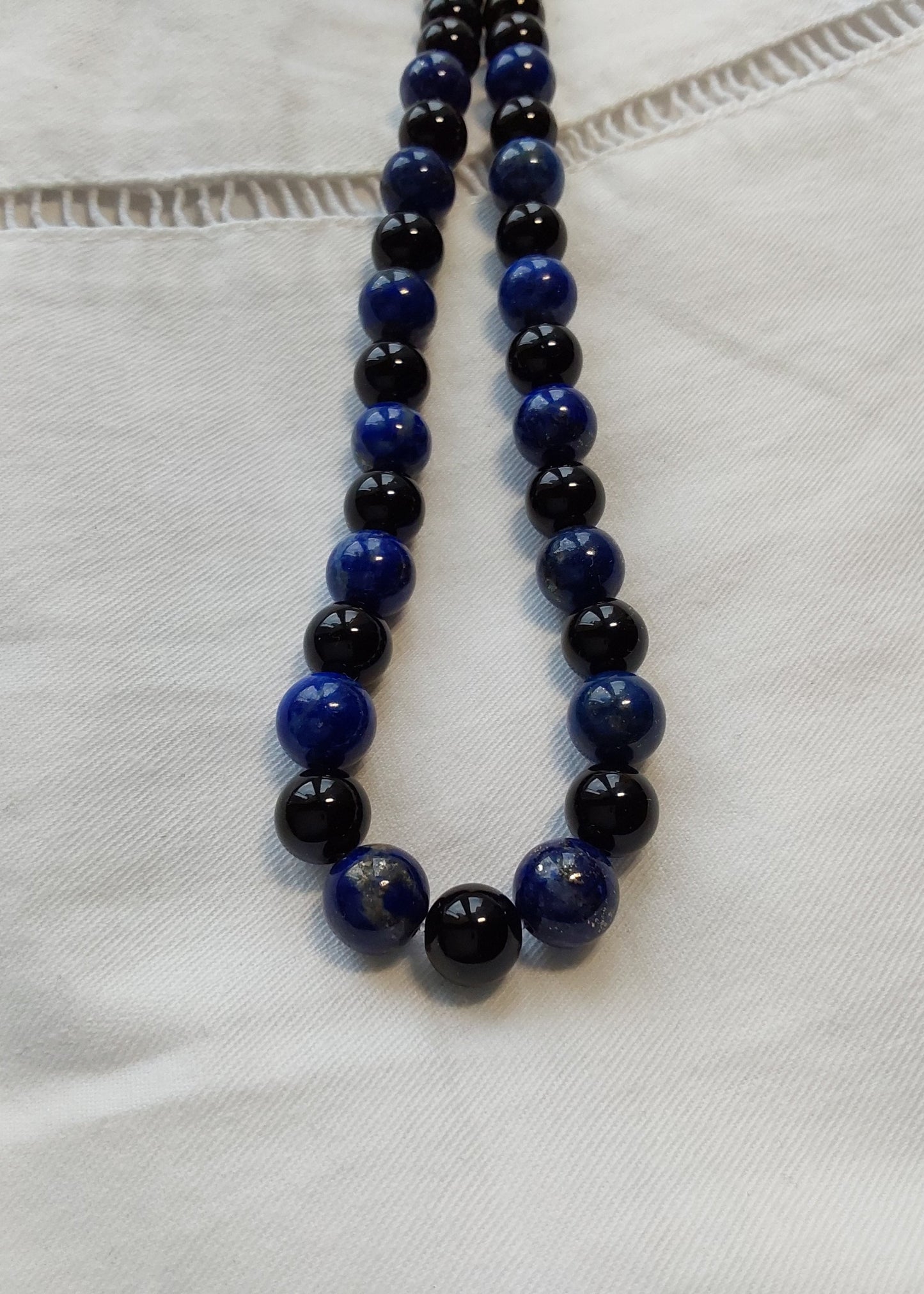 Collier Lapis Lazuli et Onyx