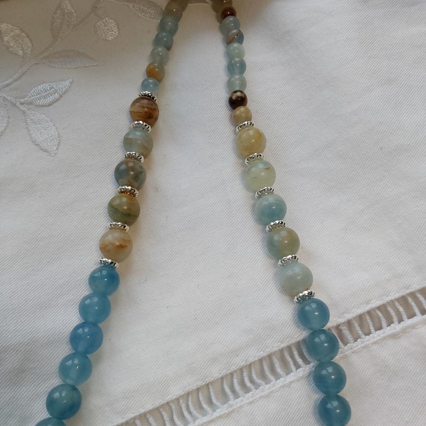 Collier Calcite Bleue