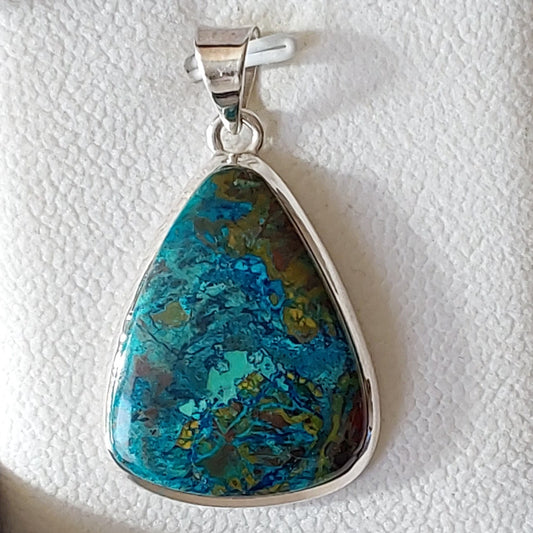 Pendentif Chrysocolle argent 925