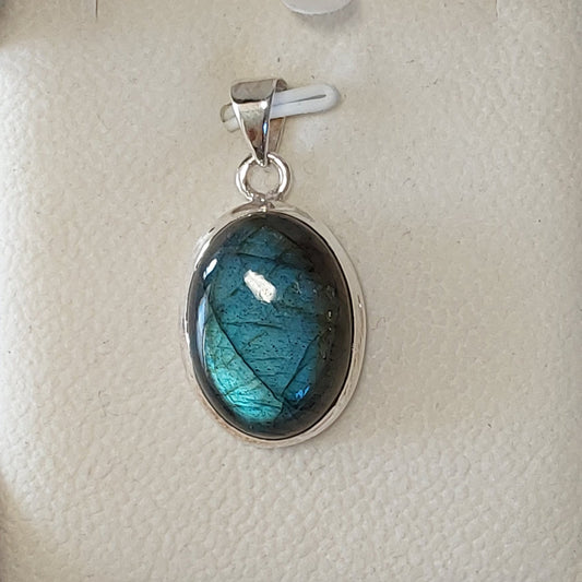 Pendentif Labradorite argent 925