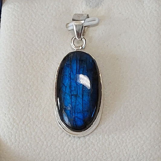 Pendentif Labradorite argent 925