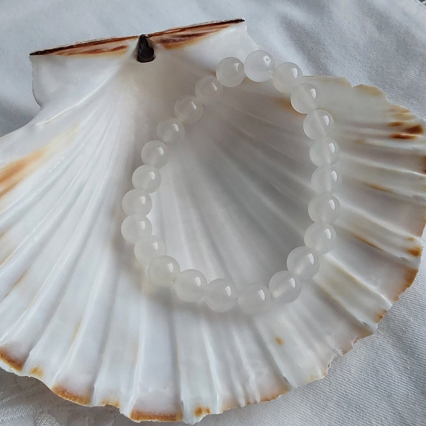 Bracelet Agate Blanche