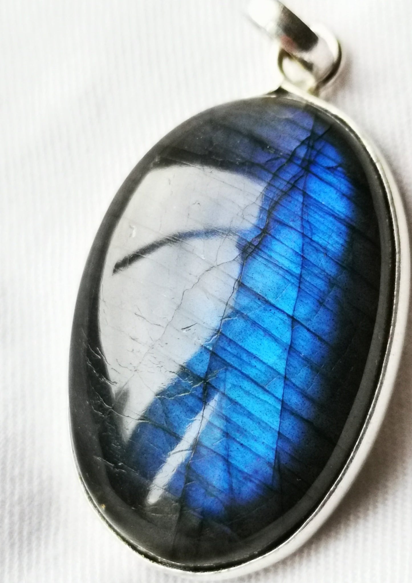 Pendentif Labradorite Bleue