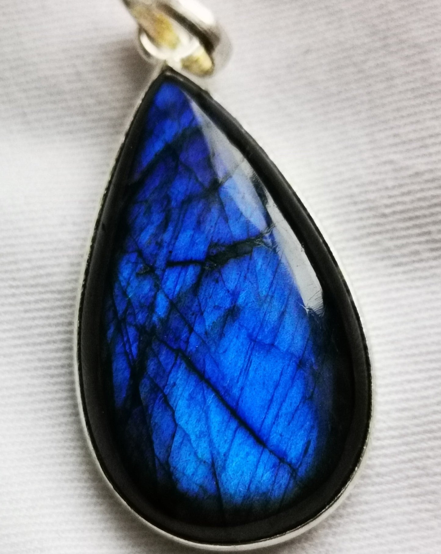 Pendentif Labradorite Bleue