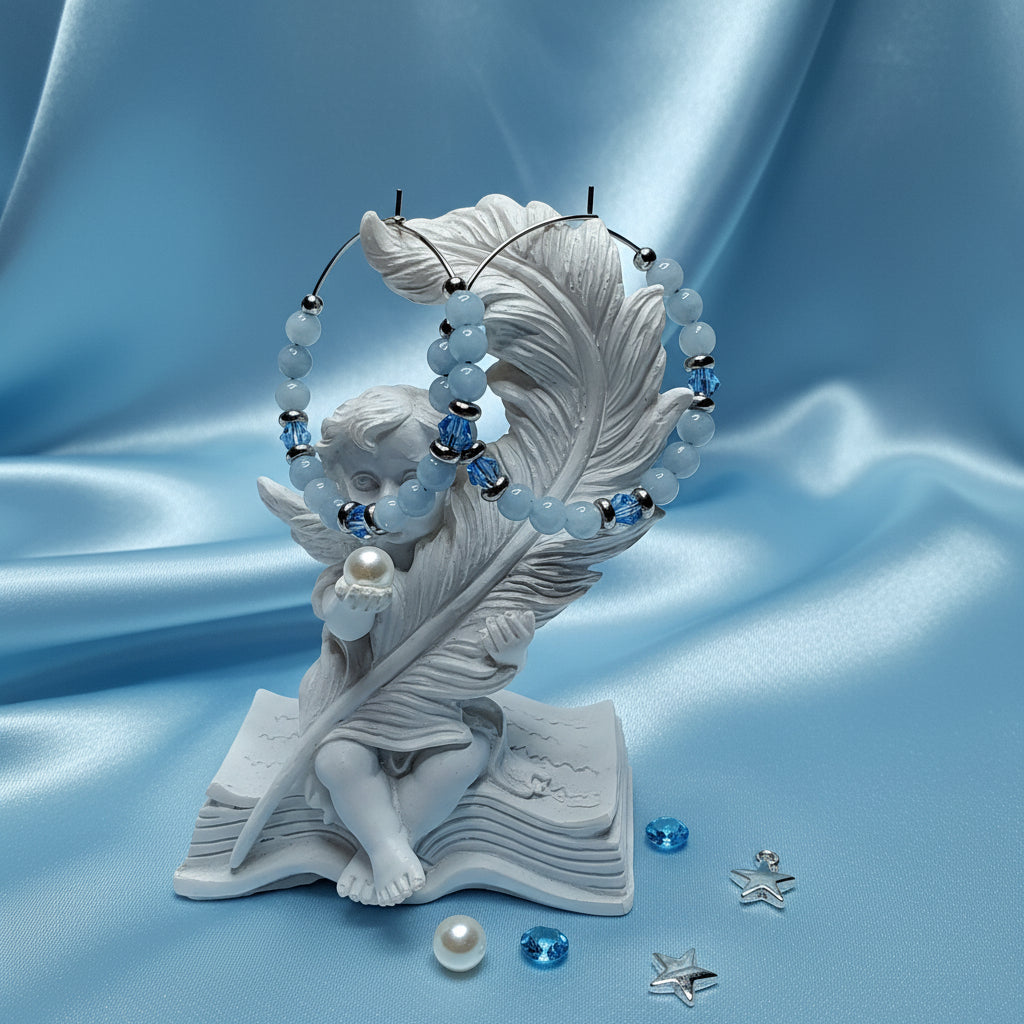 Créoles Angélite Bleue