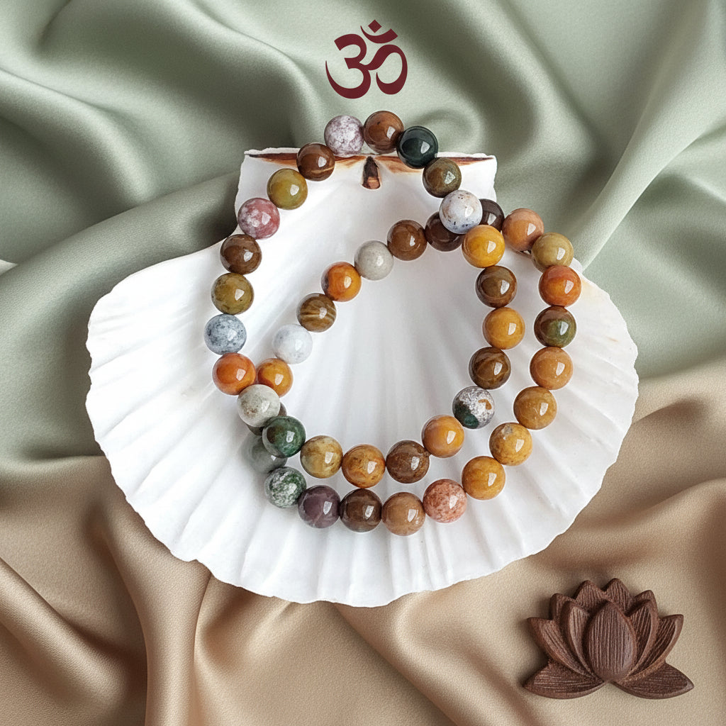 Bracelet Jaspe Océan