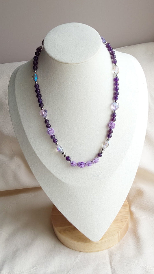 Collier “Cœur Violet"