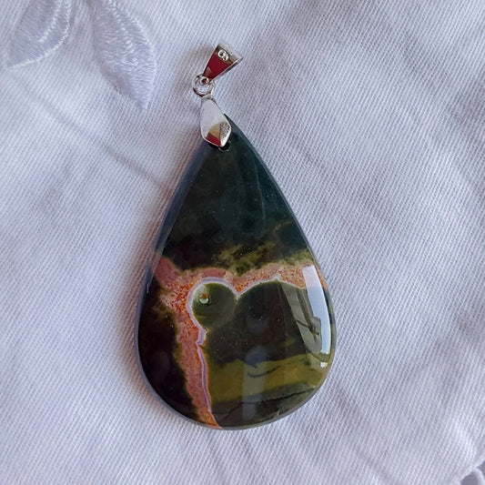 Pendentif Jaspe Océan
