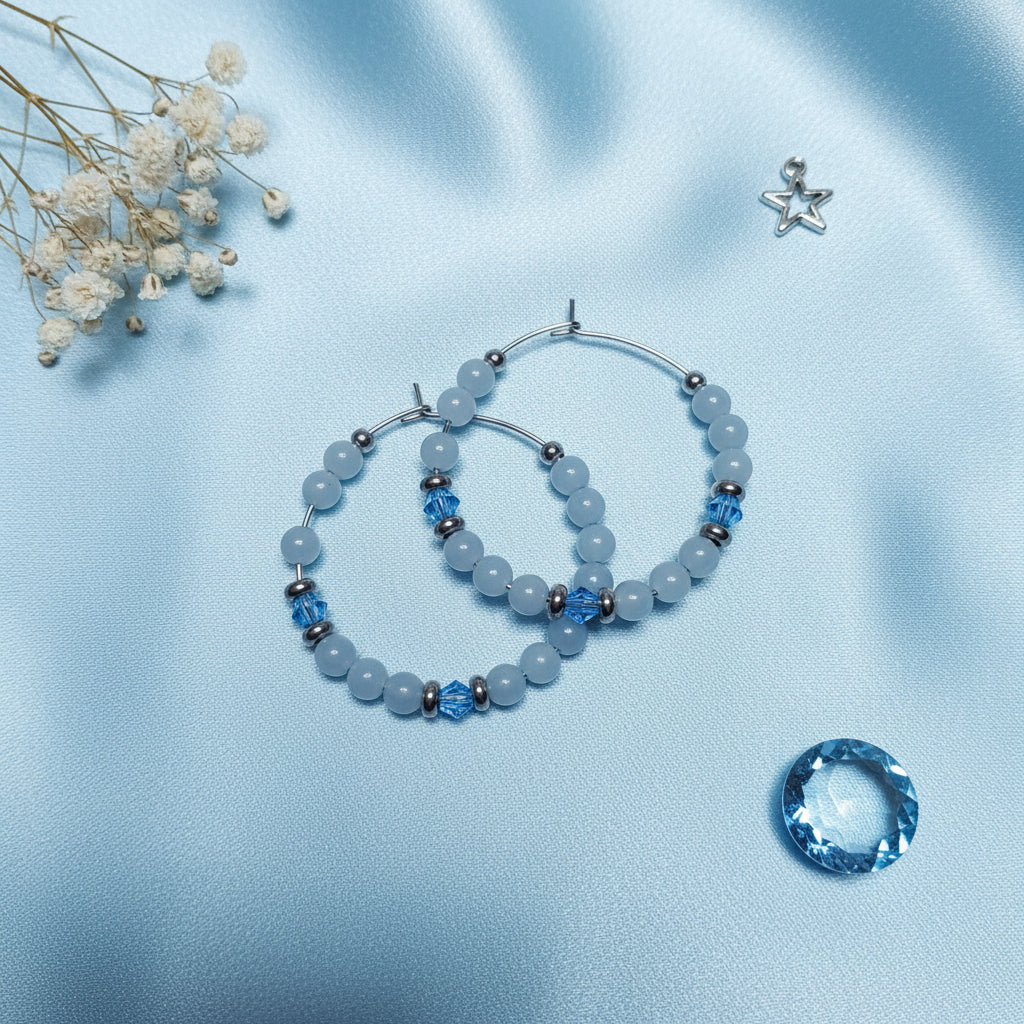 Créoles Angélite Bleue
