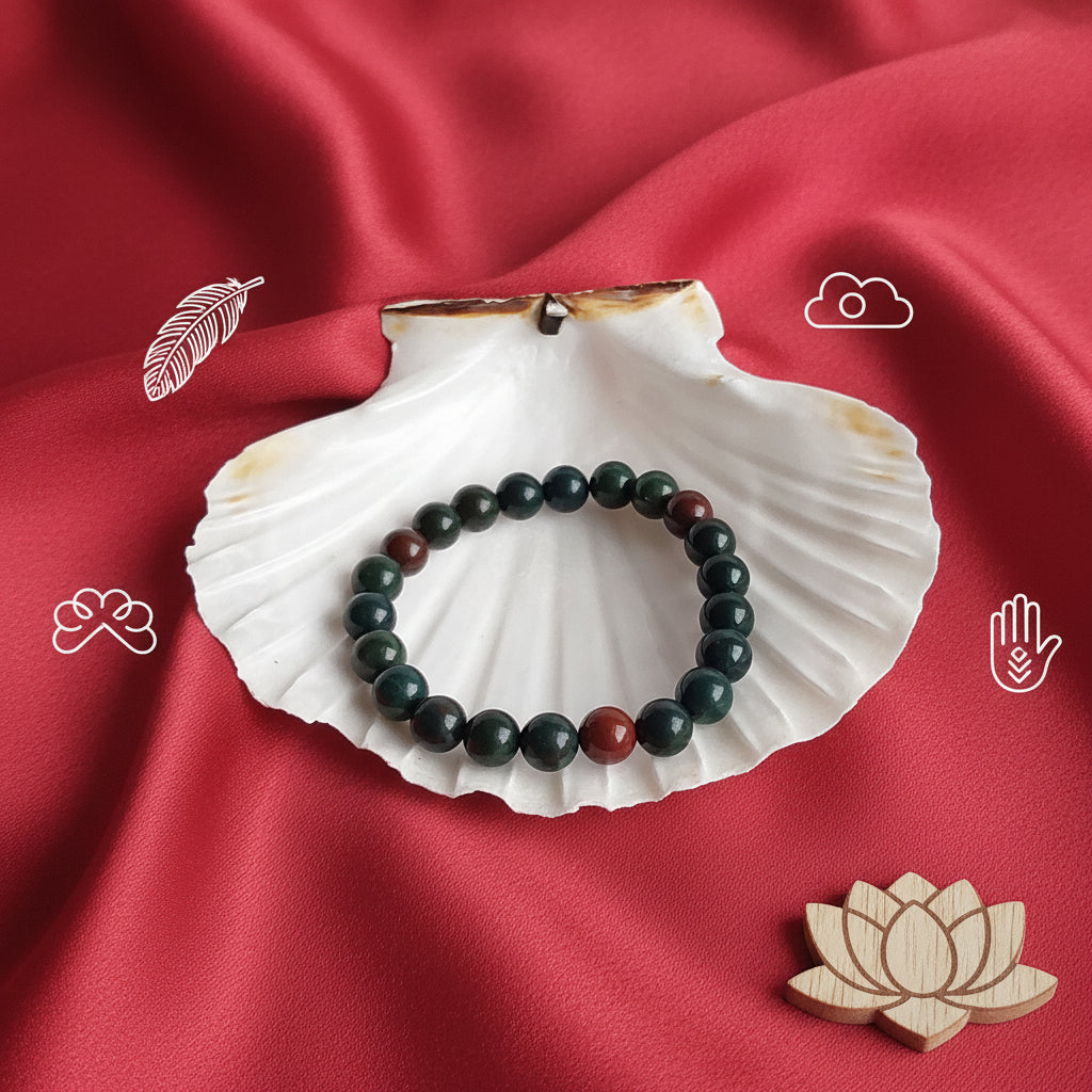 Bracelet Jaspe Héliotrope