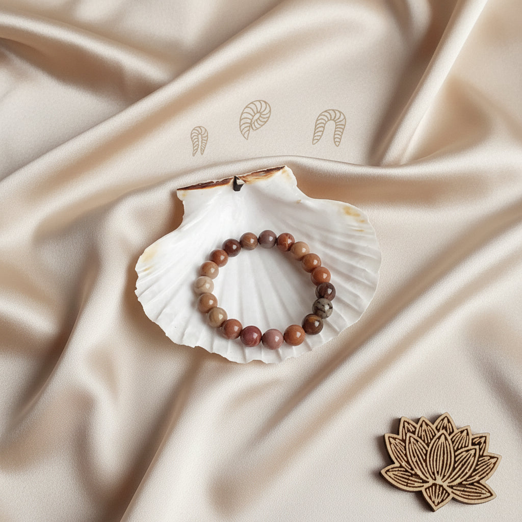 Bracelet Bois Fossile
