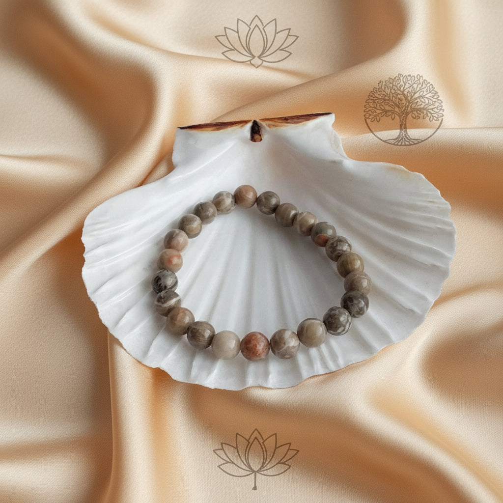 Bracelet Corail Fossile